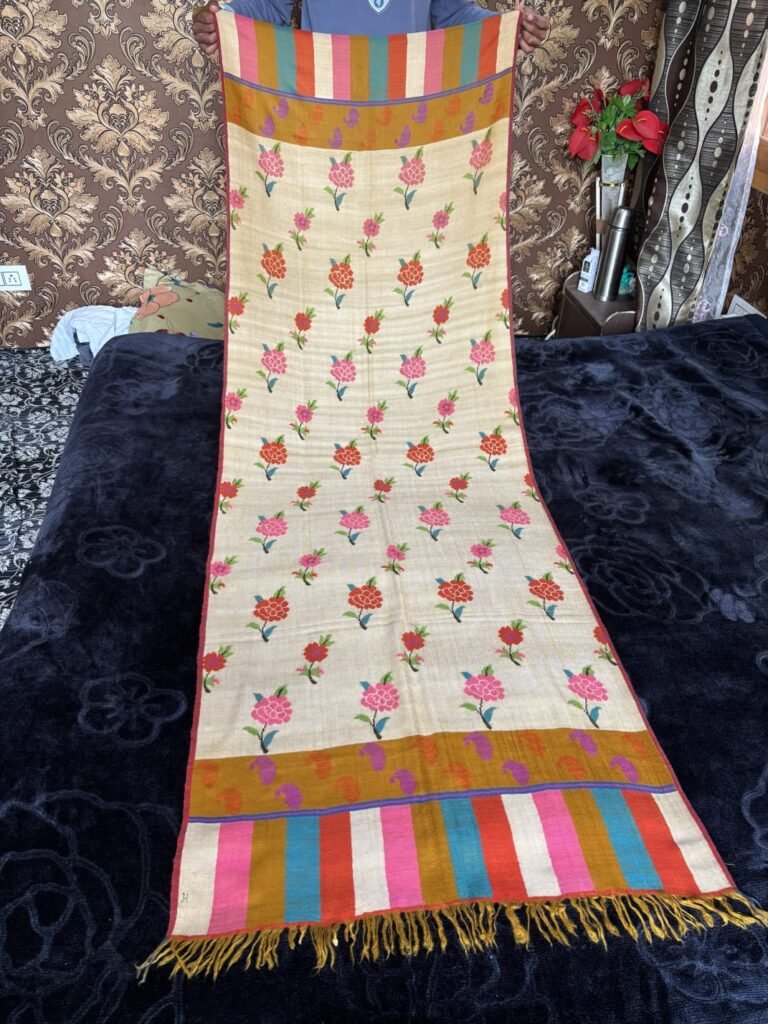 Authentic Kashmiri Pure Pashmina Kani Bootidar Stole