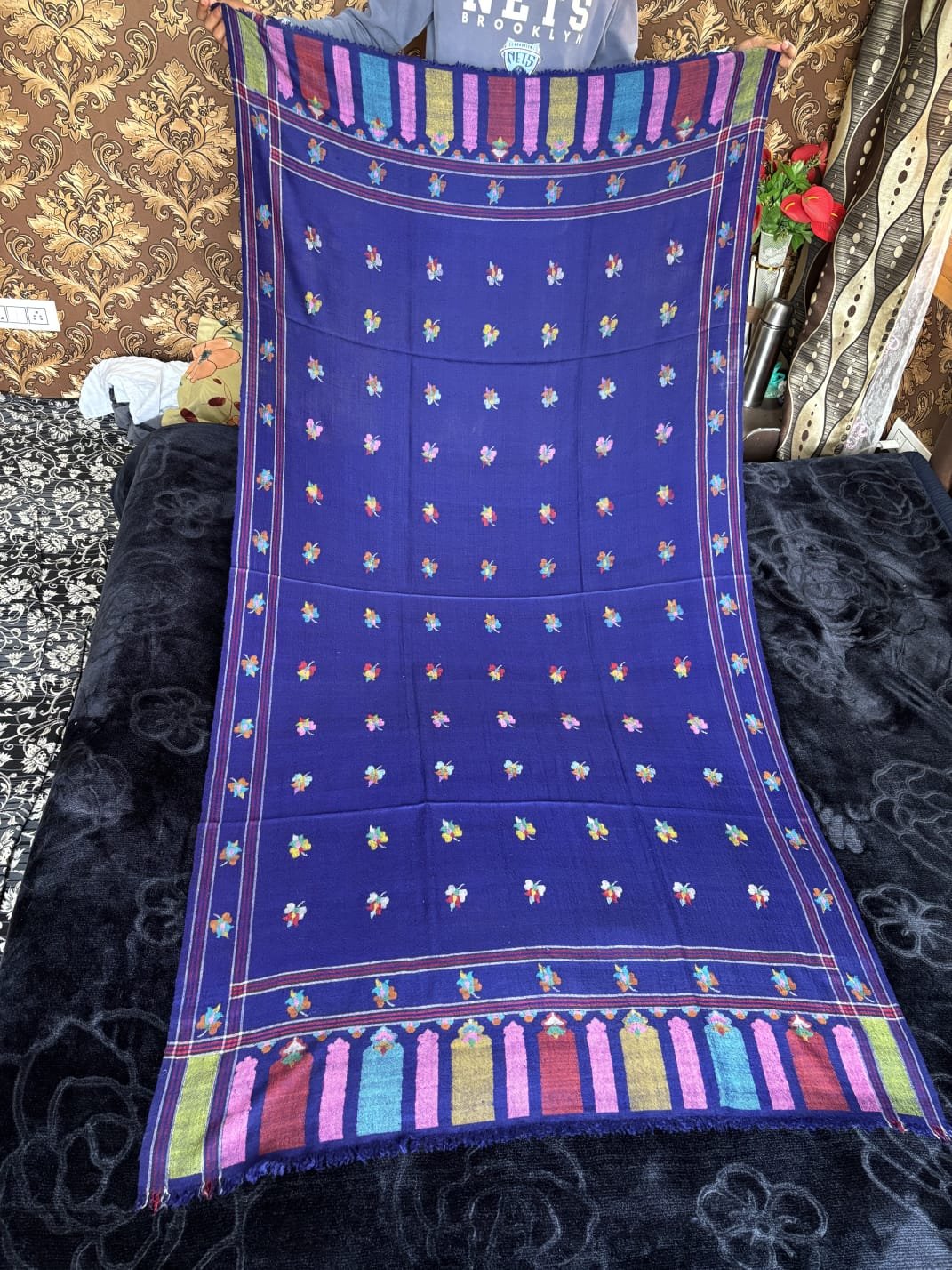 Bootidar Pure Pashmina Kani Shawl